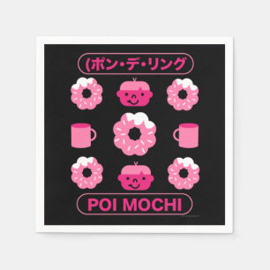 Mochi Donuts Poi Mochi And Coffee Napkin
