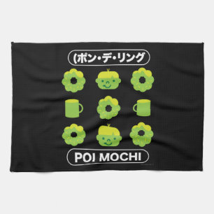 Mochi Donuts Poi Mochi And Coffee Tea Towel