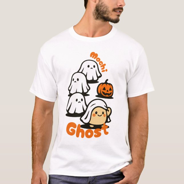 Mochi Ghost Halloween T-Shirt (Front)