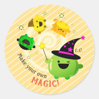 Mochi Halloween - Make your own Magic Classic Round Sticker