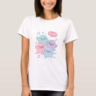 Mochi Monster Dance – Playful Japanese Food Doodle T-Shirt