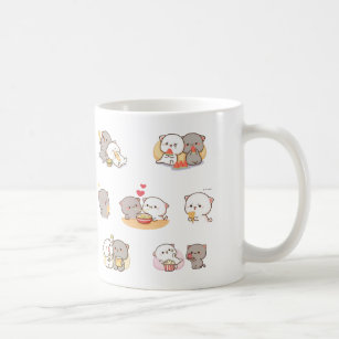 mochi peach cat coffee mug