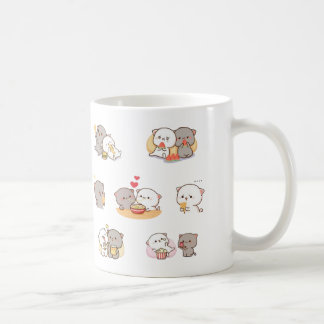 mochi peach cat coffee mug