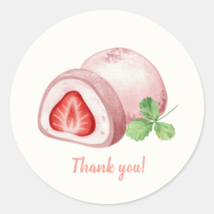 Mochi-sweet and full of love!  classic round sticker