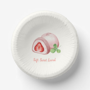 Mochi-sweet and full of love! paper plate