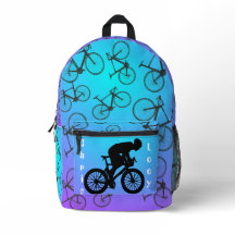 Mochila con estampado de bicicletas