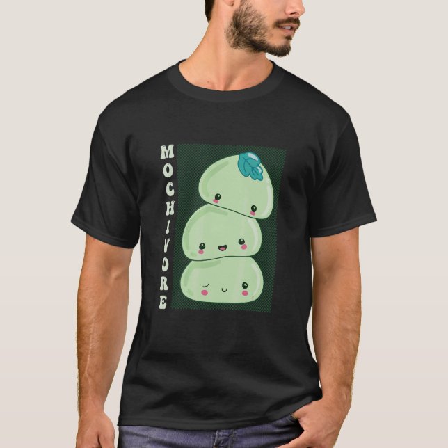 Mochivore Delicious Chewy Rice Sweet Food Mochi T-Shirt (Front)