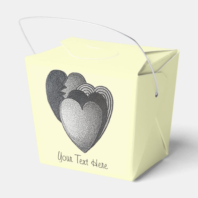 mochrome stuff for romantic birthday favour box (Back Side)