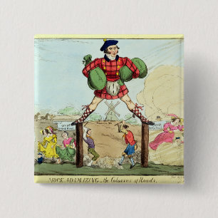 Mock-Adam-izing: the Colossus of Roads 15 Cm Square Badge