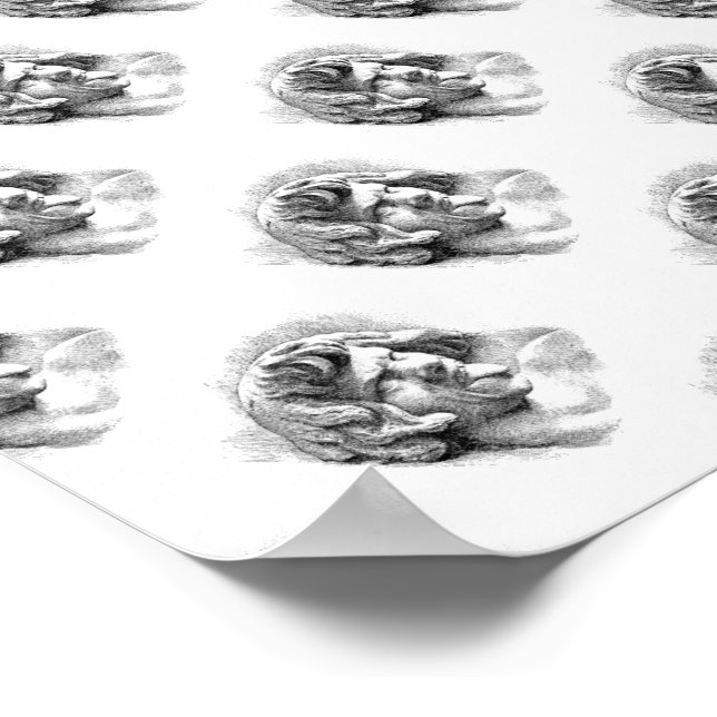 Mock Me ~ Gift Wrapping Paper 16x12 Poster (Corner)