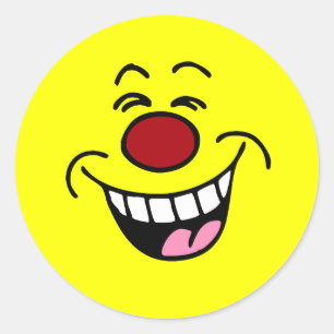 Mocking Face Classic Round Sticker