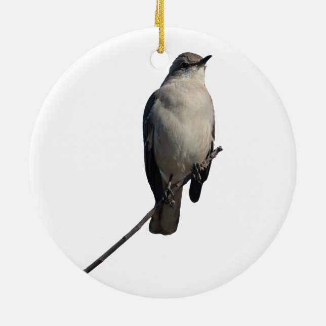 Mockingbird Ceramic Tree Decoration (Back)