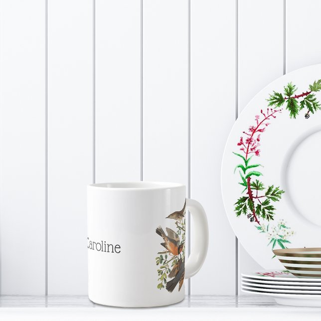 Mockingbirds and Magpies By John James Audubon Large Coffee Mug (Creator Uploaded)