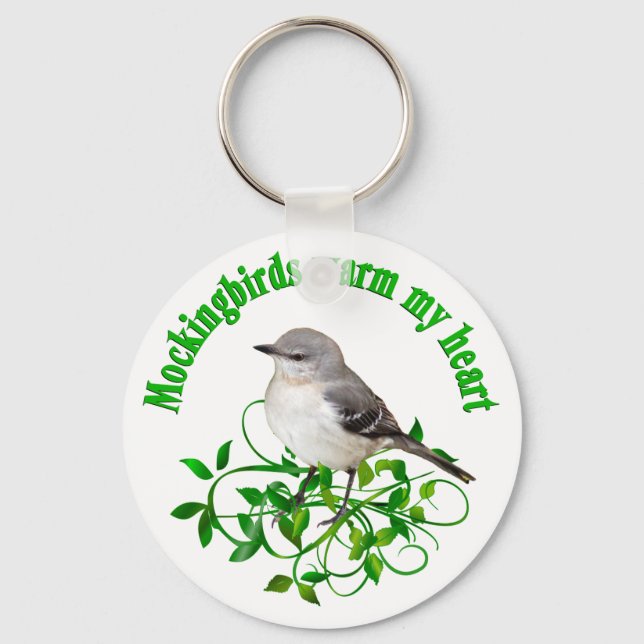 Mockingbirds warm my Heart Key Ring (Front)