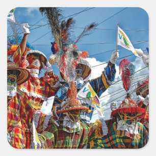 Mocko Jumbies USVI Square Sticker