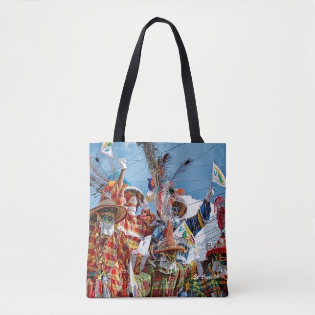 Mocko Jumbies Virgin Islands Flags St. Croix VI Tote Bag (Front)
