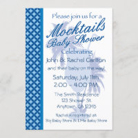 Mocktail Baby Boy Shower Invitation