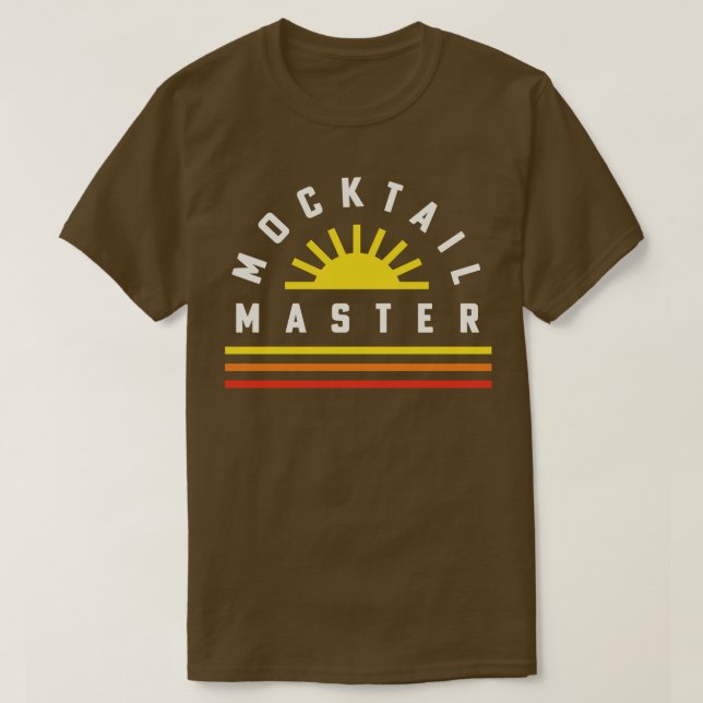 Mocktail Bar Bartender Recipes Mocktail Master 1 T-Shirt (Design Front)