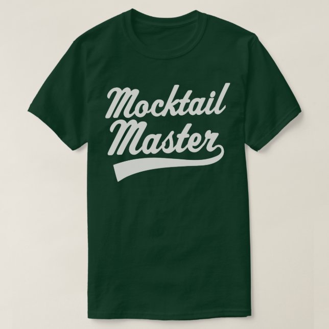 Mocktail Bar Bartender Recipes Mocktail Master T-Shirt (Design Front)