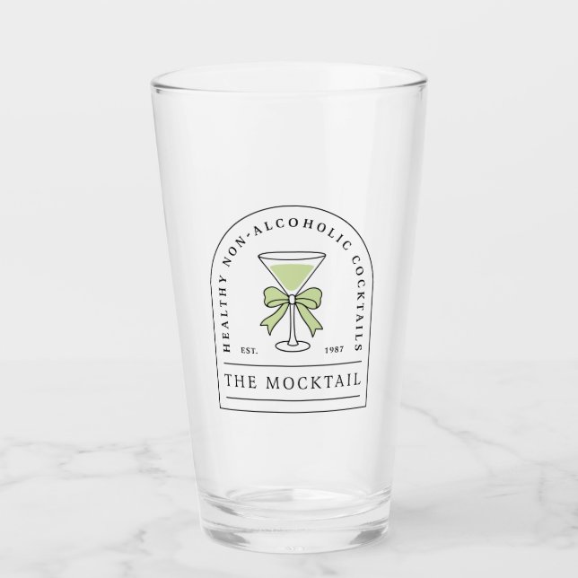 Mocktail non alcoholic cocktail alcohol free party glass (Front)