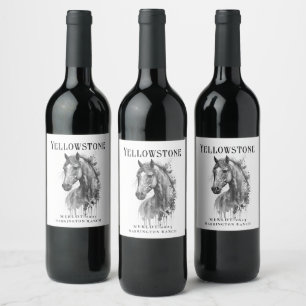 Mockup Horse Design Custom Wine Labels