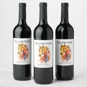 Mockup Horse Design Custom Wine Labels