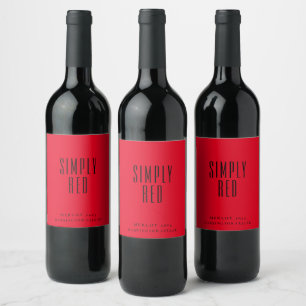 Mockup Red Wine Custom Wine Labels