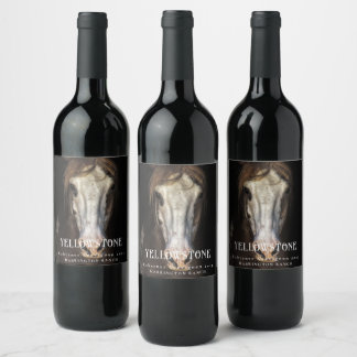 Mockup Wild Horse Western Custom Wine Labels