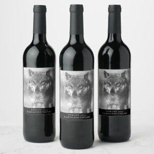 Mockup Wolf Custom Wine Labels