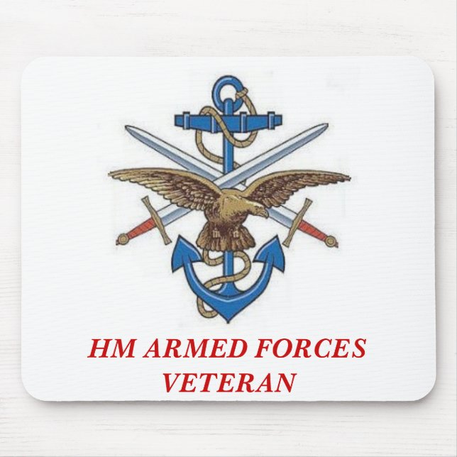 MOD10, HM ARMED FORCES VETERAN MOUSE MAT (Front)