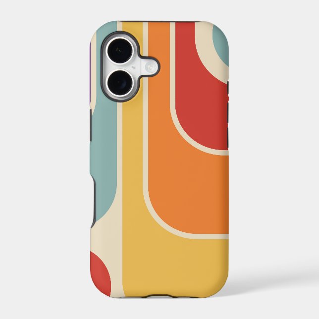 Mod 1970s Retro Style Geometric Design (Back)