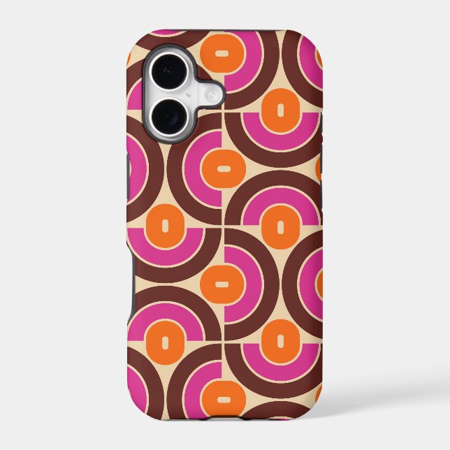 Mod 1970s Retro Style Geometric Design (Back)