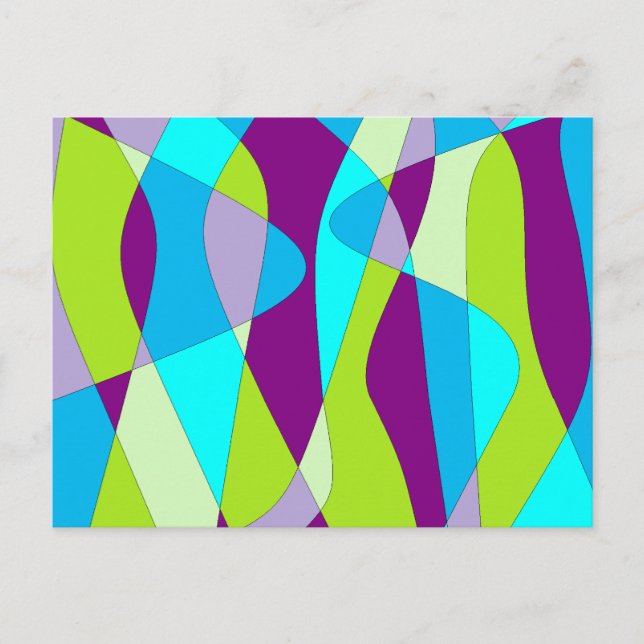 Mod Abstract Postcard (Front)