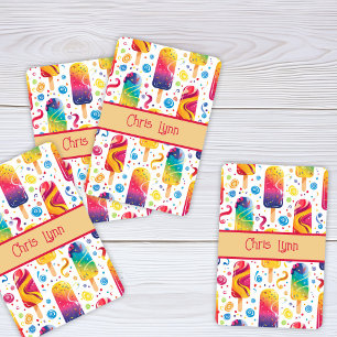 Mod Abstract Summer Frozen Treat Theme Poker Card