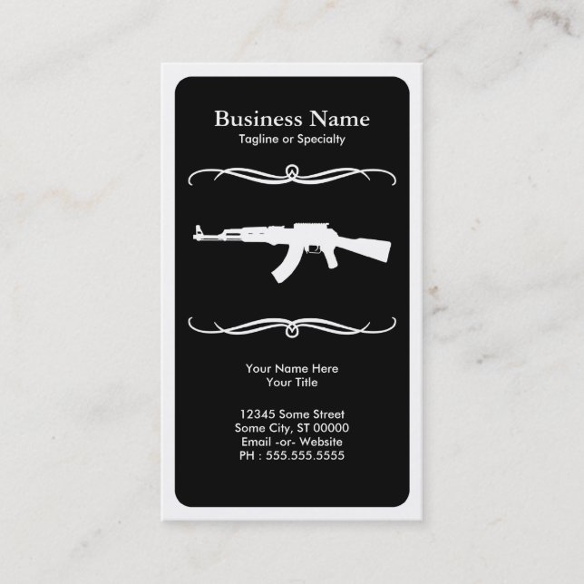 mod ak47 business card (Front)