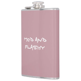 Mod and Flashy Vinyl Wrapped Flask