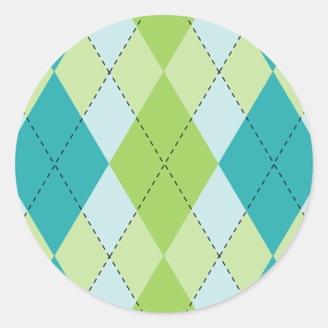 Mod Argyle Stickers (Front)