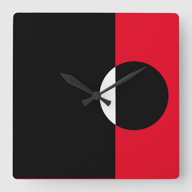 Mod Art Shapes Square Wall Clock (Front)