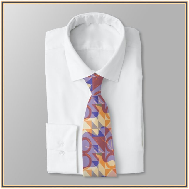 Mod Artsy Purple and Peach Tie (Creator Uploaded)
