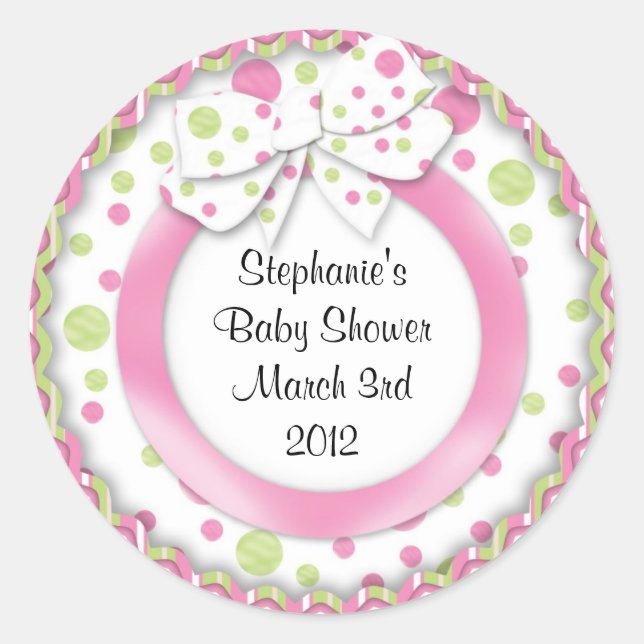 Mod Baby Cupcake Stickers (Front)