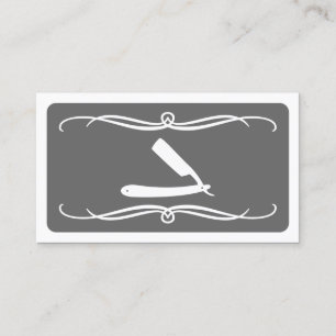 mod barber (colour customisable) business card