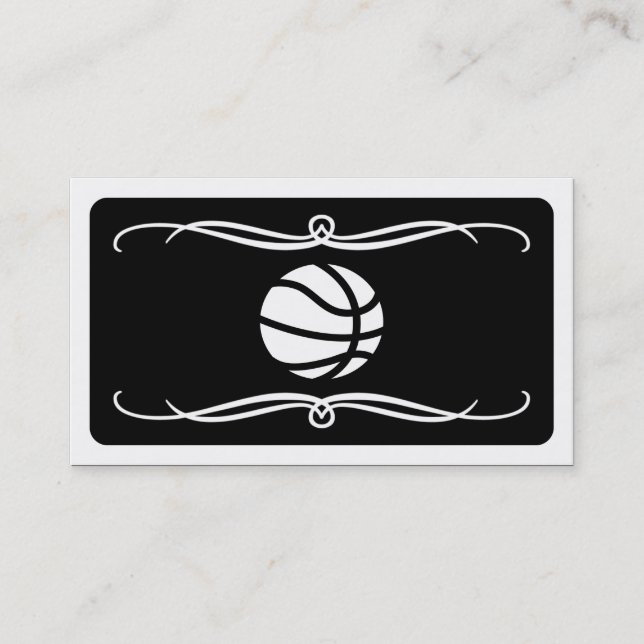 mod basketball (colour customisable) business card (Front)