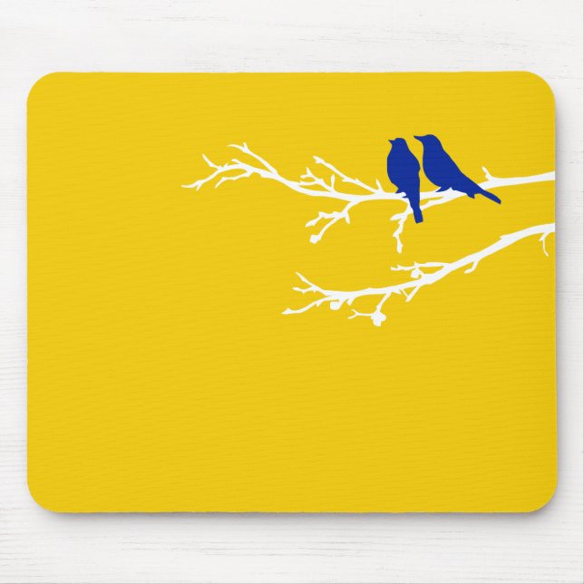 mod birds mouse mat (Front)