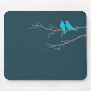 mod birds mouse mat