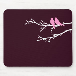 mod birds mouse mat