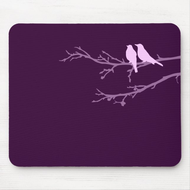 mod birds mouse mat (Front)