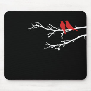 mod birds mouse mat