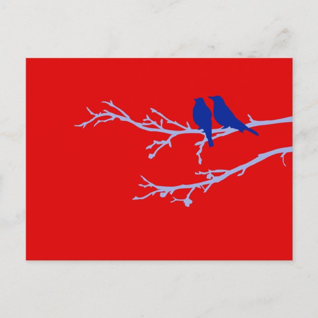 mod birds postcard (Front)