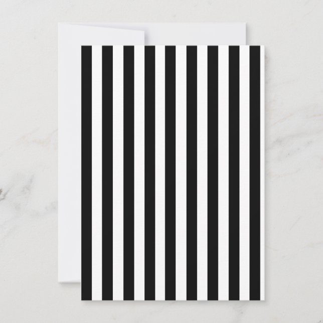 Mod Black and White Stripes Pattern (Front)