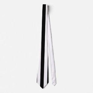 Mod Black and White Stripes Pattern Tie
